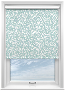 Alphabet, Turquoise - Roller Blind